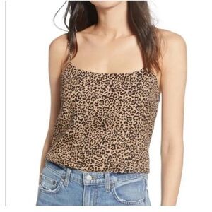 Reformation Leopard Atticus Leopard Print Cami Tank Top size XL